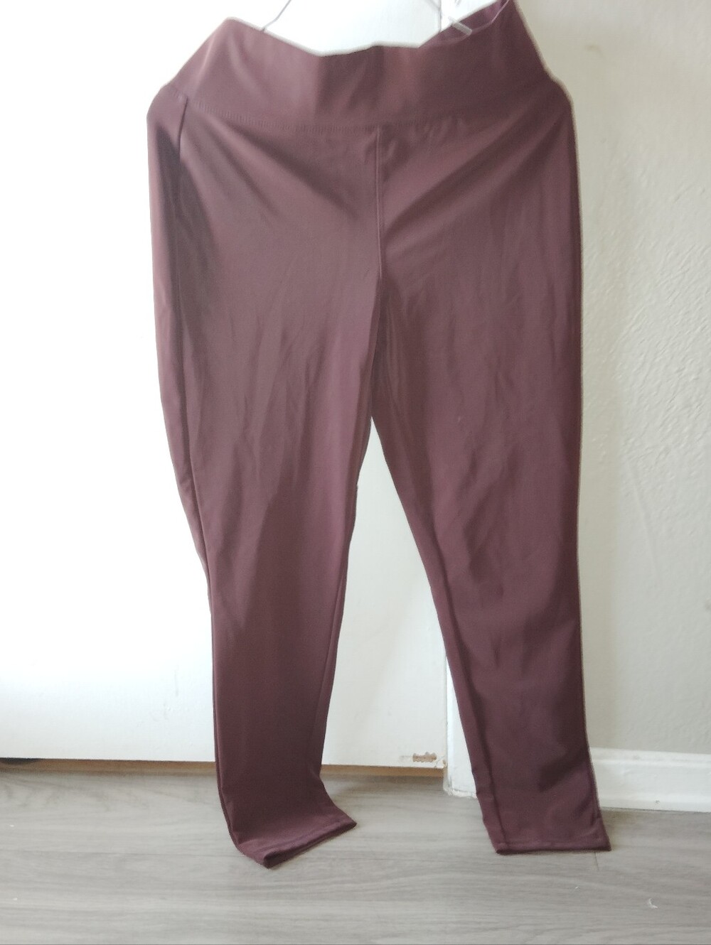 Fashion Nova High-Waist Ponte Leggings - Burgundy